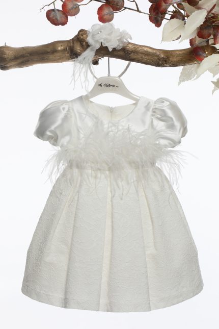 Βαπτιστικό Φορεματάκι για Κορίτσι Ιβουάρ Κ4596-Ι, Mi Chiamo
