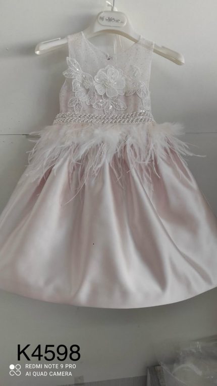 Βαπτιστικό Φορεματάκι για Κορίτσι Ροζ Κ4598Φ, Mi Chiamo