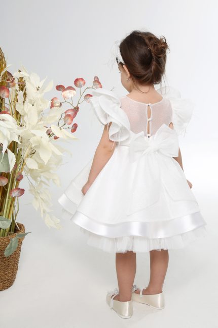 Βαπτιστικό Φορεματάκι για Κορίτσι Ιβουάρ Κ4600, Mi Chiamo