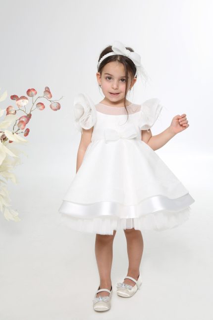 Βαπτιστικό Φορεματάκι για Κορίτσι Ιβουάρ Κ4600, Mi Chiamo