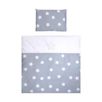Lorelli Σετ Προίκα Μωρού για λίκνο FIRST DREAMS Blue Grey Mist Stars 20051163503