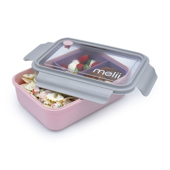 Melii Bento 3 θέσεων Pink-Purple 1250ml