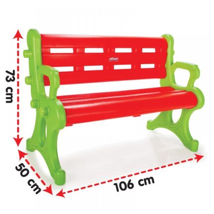 Παιδικό Παγκάκι Κόκκινο 06143 Child Bench 8693461061431 3+ - Pilsan