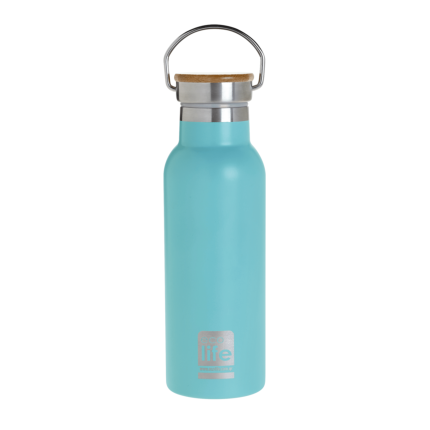 Ecolife Μπουκάλι Θερμός Blue Thermos 500ml | Bamboo Lid 5208009002499