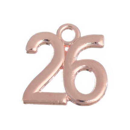Μεταλλική Ημερομηνία ''26'' Χάλκινο 50τμχ (2x2εκ) NU1923