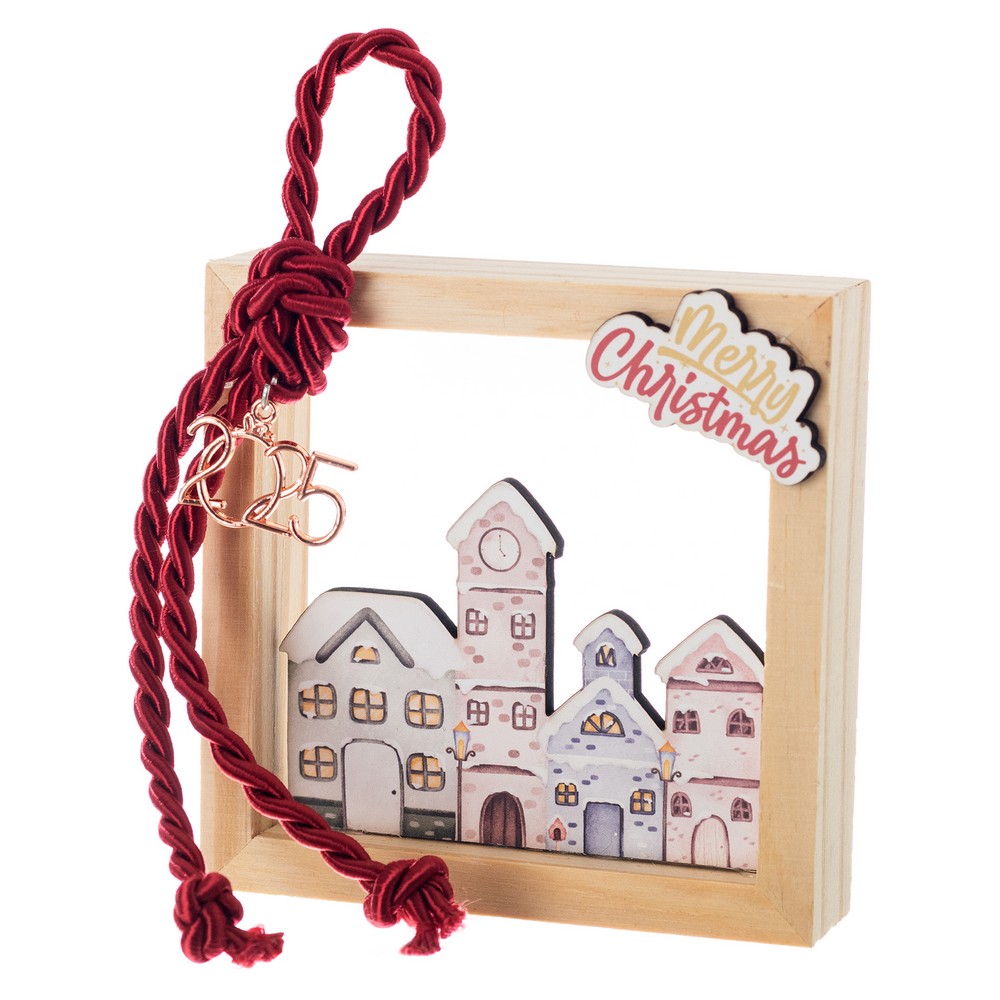 Χριστουγεννιάτικο Καδράκι & Σπιτάκια (10x10x2,5εκ) ΝΒ460 Χριστουγεννιάτικο Καδράκι & Σπιτάκια (10x10x2,5εκ) ΝΒ460
