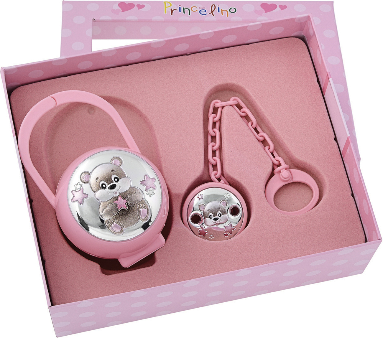 Σετ Δώρου Ροζ Πιπιλοθήκη και Πιπιλοπιάστρα | SA002-R Georgiou