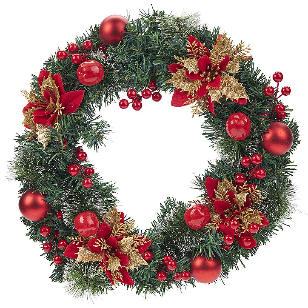 Στεφάνι 40εκ με Λουλούδια ΡΤ143 Στεφάνι 40εκ με Λουλούδια ΡΤ143