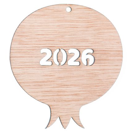 Ξύλινο Ρόδι 2026 (7x8εκ) ΝΒ274