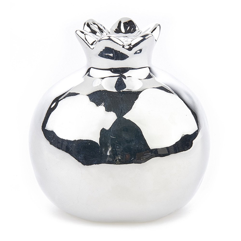 Κεραμικό Ρόδι Ασημένιο 8εκ ΡΤ108-3 Κεραμικό Ρόδι Ασημένιο 8εκ ΡΤ108-3