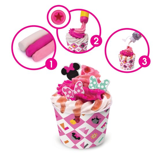AS Πλαστελίνη Disney Minnie Φτιάχνω Παγωτό Με Σιρόπι Και Sprinkles Με 5 Βαζάκια 250γρ 3+, As Company