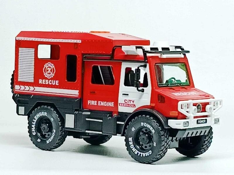 Φρίξιον Πυροσβεστικό Τζιπ 25cm με Φώτα, Ήχους, Ανοίγουν Πόρτες RJ5521Β 3+ - Martin Toys