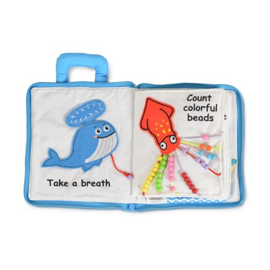 Βιβλίο Τσάντα Τύπου Montessori Underwater World 10046 6925783808619 18m+ - Jolly Baby