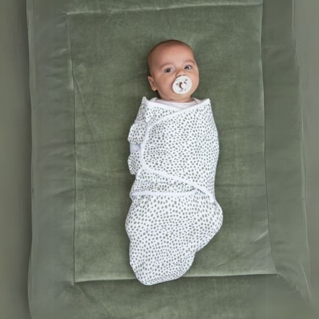 Meyco Swaddle Cheetah Forest Green 2τμχ 0-3 μηνών Meyco Swaddle Cheetah Forest Green 2τμχ 0-3 μηνών
