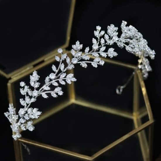Κόσμημα Τιάρα σε Ασημί Χρώμα Judith Wedding Headband  | BA23 Hair Duty