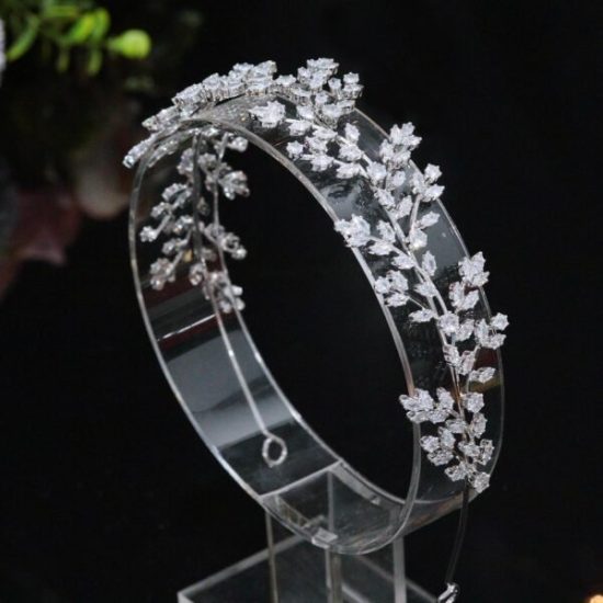 Κόσμημα Τιάρα σε Ασημί Χρώμα Judith Wedding Headband  | BA23 Hair Duty