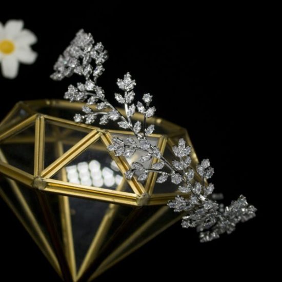 Κόσμημα Τιάρα σε Ασημί Χρώμα Judith Wedding Headband  | BA23 Hair Duty