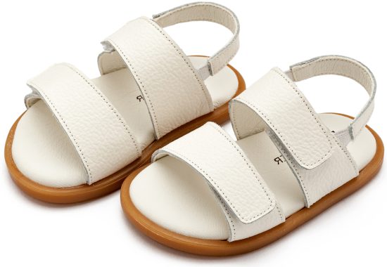Babywalker Βαπτιστικό Δερμάτινο Σανδάλι για Αγόρι Λευκό GR0112