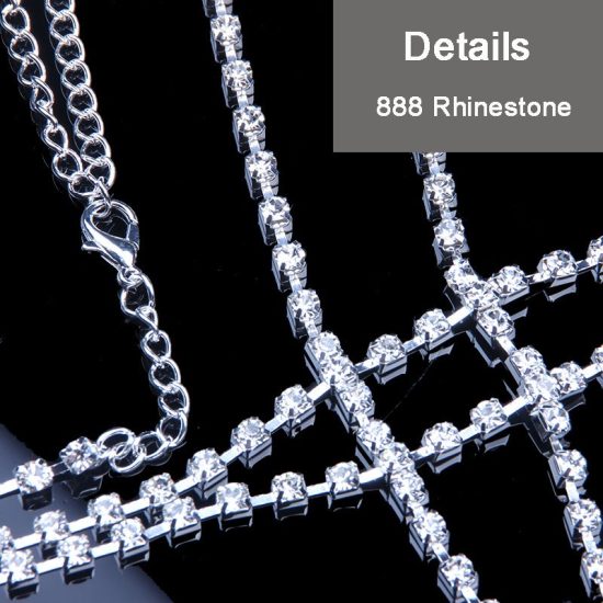 Κόσμημα για το Μπούστο με Στρας Top Jewellery Silver | BJ02 Hair Duty