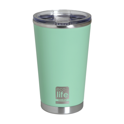 Ποτήρι Θερμός Mint Coffee Thermos 370ml | Διαφανές Καπάκι 5208009001904 - Ecolife