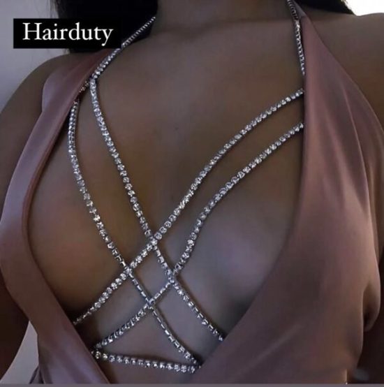 Κόσμημα για το Μπούστο με Στρας Top Jewellery Silver | BJ02 Hair Duty