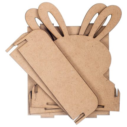 Ξύλινο Πασχαλινό Καλάθι Μικρό (11,5x10,5x9,5cm) ΝΒ534