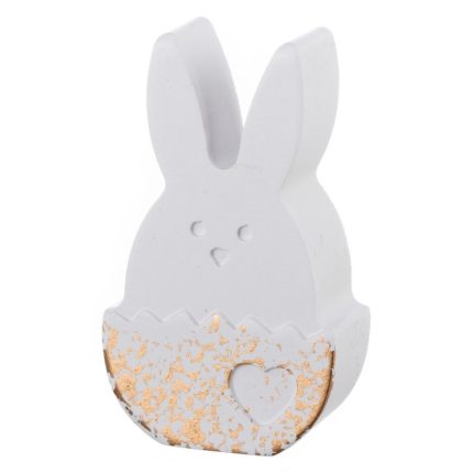 Κεραμικός Λαγός Λευκό-Κόκκινο (3x6,5x2cm) Κ948