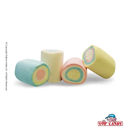 Ζαχαρωτά Top Candy Mallow Κύλινδρος Πολύχρωμο 1kg