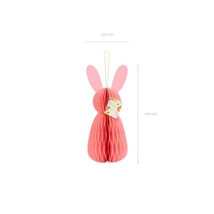 Χάρτινος Διακοσμητικός Λαγός Κίτρινο (30x12cm) ΠΝ2776