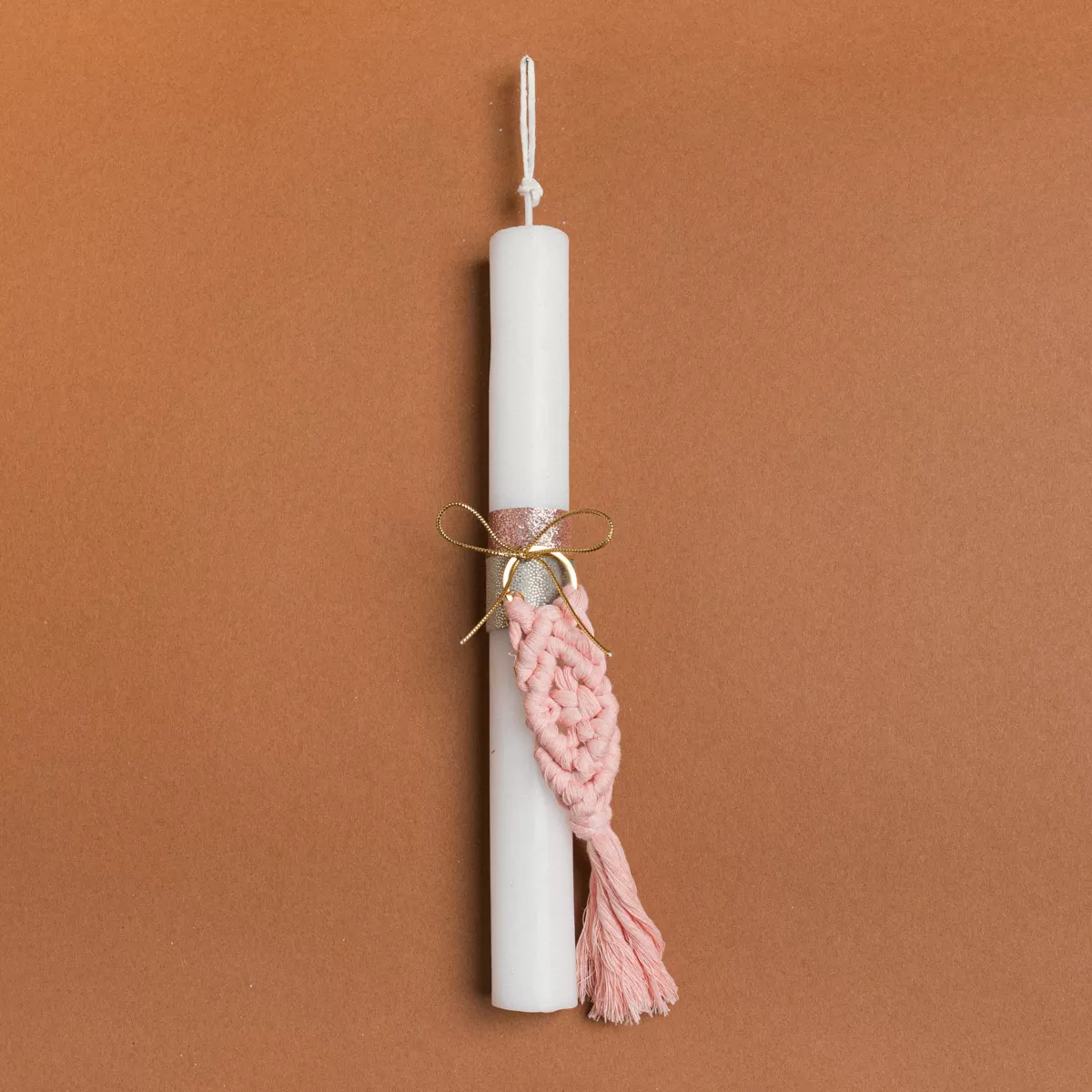 Πασχαλινή Λαμπάδα 33cm Μακραμέ Μπρελόκ | 921282 Ntampoudis Πασχαλινή Λαμπάδα 33cm Μακραμέ Μπρελόκ | 921282 Ntampoudis