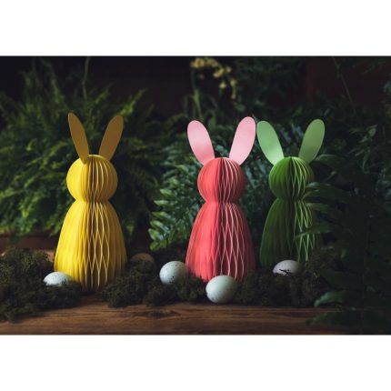 Χάρτινος Διακοσμητικός Λαγός Κίτρινο (30x12cm) ΠΝ2776