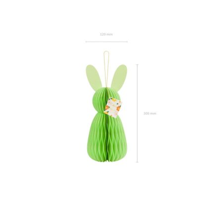 Χάρτινος Διακοσμητικός Λαγός Κίτρινο (30x12cm) ΠΝ2776