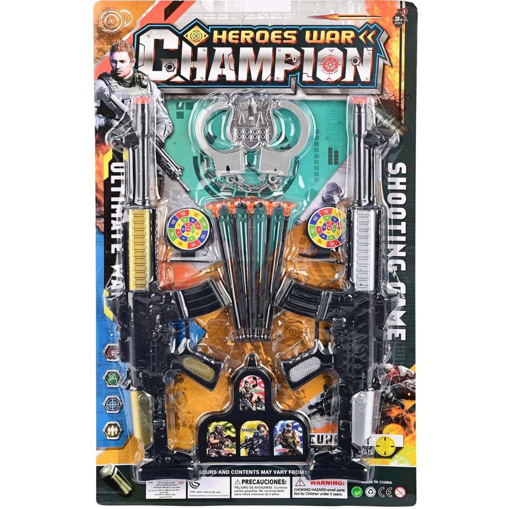 Καρτέλα Swat 57cm με 2 Καραμπίνες-Βελάκια & Αξεσουάρ 1906-5 3+ - Martin Toy