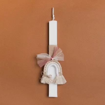 Πασχαλινή Λαμπάδα 33cm με Ουράνιο Τόξο | 921231 Ntampoudis