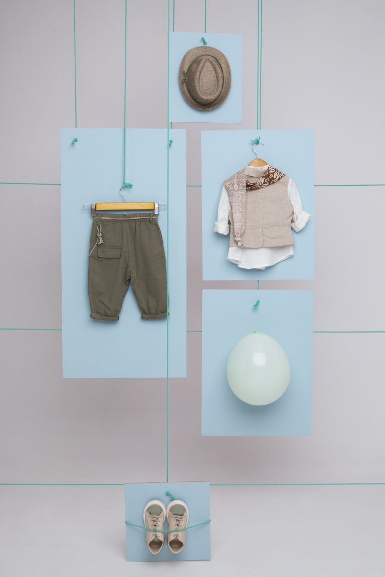 Βαπτιστικό Κοστουμάκι για Αγόρι Ermis Μπεζ-Λαδί 1723, Bambolino