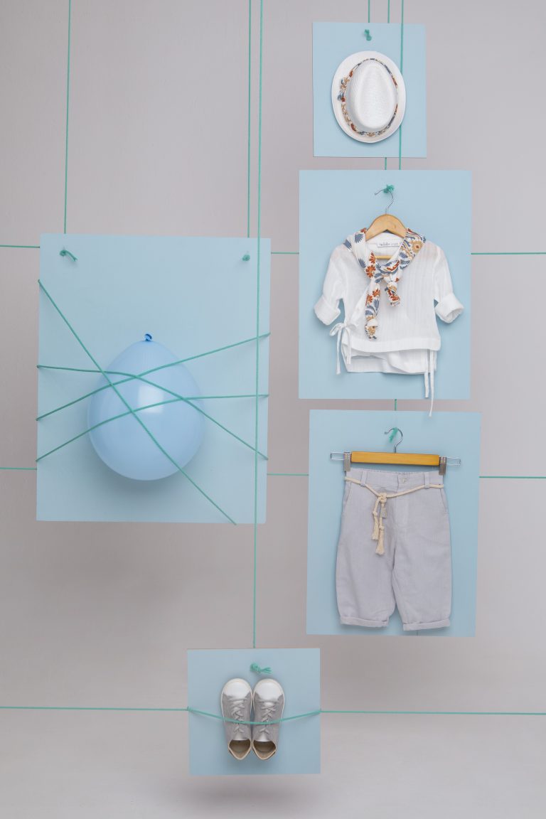 Βαπτιστικό Κοστουμάκι για Αγόρι Stamatis Γκρι-Λευκό 1755, Bambolino