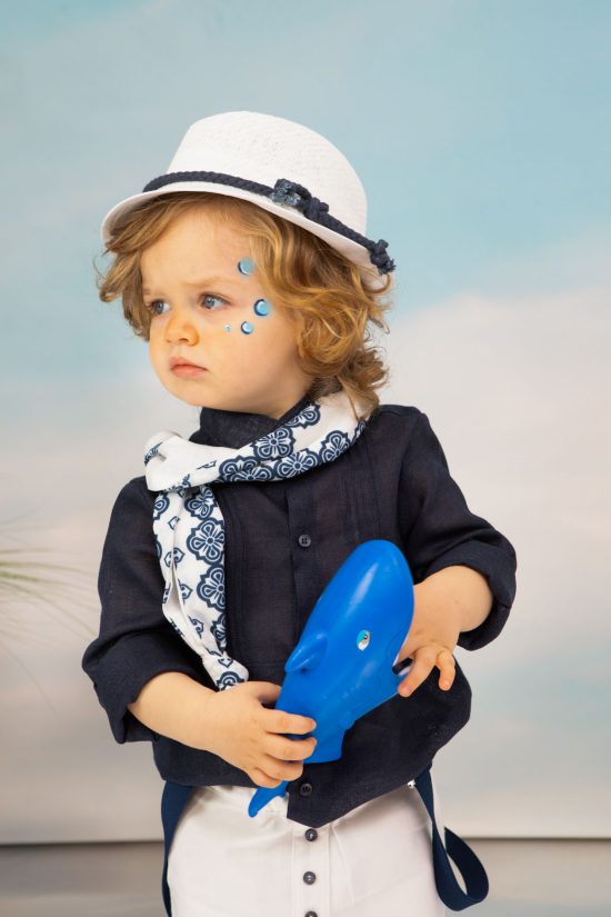 Βαπτιστικό Κοστουμάκι για Αγόρι Mateo Μπλε-Λευκό 1769, Bambolino