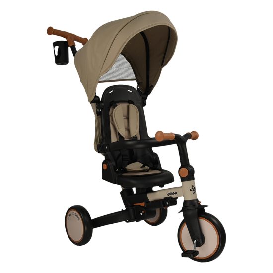 Ποδηλατάκι Τρίκυκλο Urban 7in1 Natural Beige 822-182 12m+, Bebe Stars
