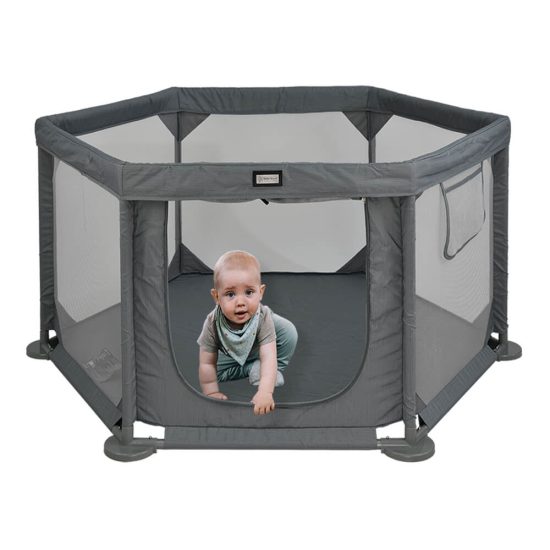 Παρκοκρέβατο Πολύγωνο Cool Grey 889-186, Bebe Stars