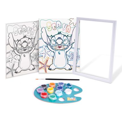 HappiHobbi Paint & Frame Paint by Numbers Disney Stitch  6+ - As Company