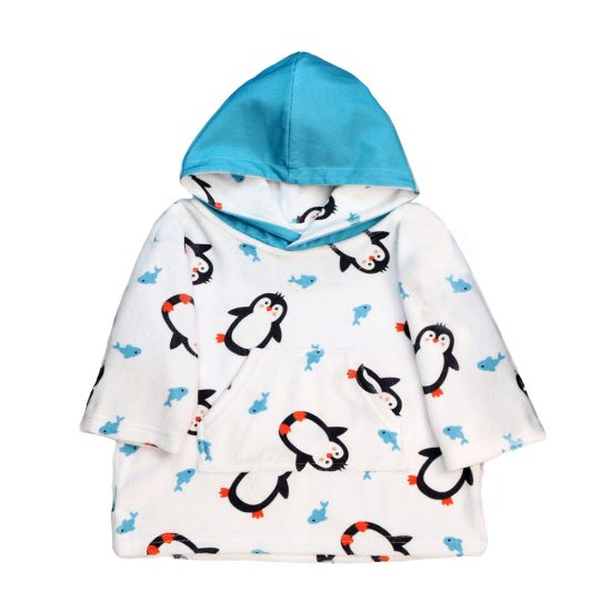 Παιδικό Πόντσο Θαλάσσης Swim Coverup UPF50+ Penguin (0-12m) - Zoocchini