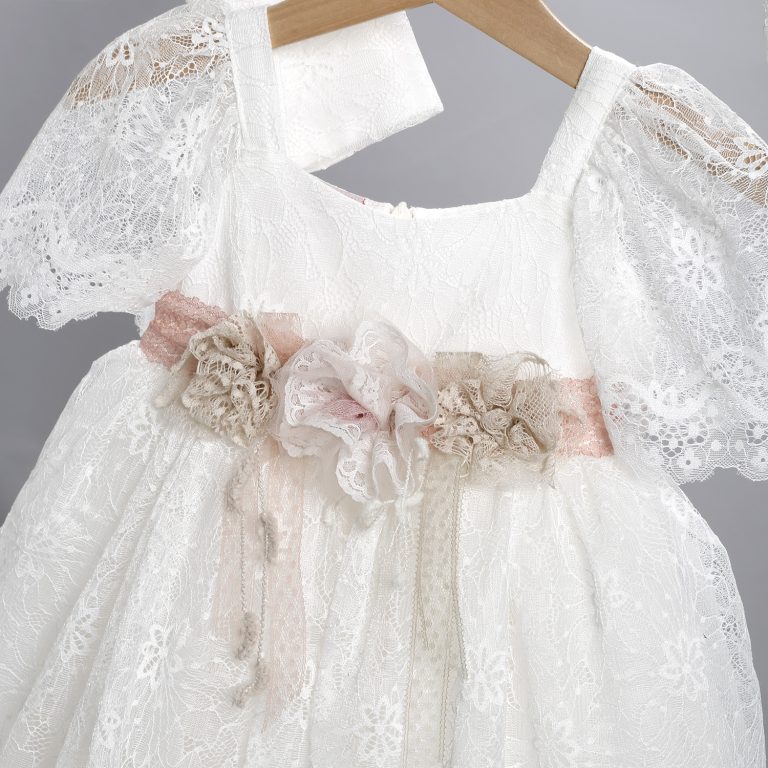Βαπτιστικό Φορεματάκι για Κορίτσι Εκρού 2928-2, New Life