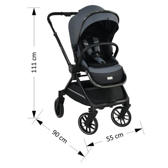 Πολυκαρότσι Mirage 2σε1 Grey 331-188, Bebe Stars