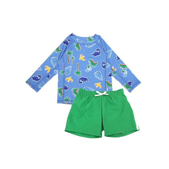 Σετ UV Μαγιό Σορτς και Μπλούζα Dino - Zoocchini