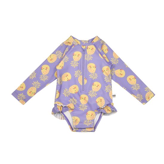 Ολόσωμο Μαγιό με Μανίκια UV Pineapple - Zoocchini