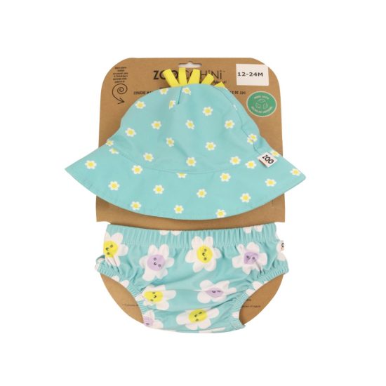 Σετ Μαγιό και Καπέλο UPF50+ Daisy - Zoocchini