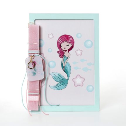 Πασχαλινή Λαμπάδα με Θέμα Γοργόνα για Κορίτσια ΠΛ-844 (Υ.33 Π.23) || Bellissimo