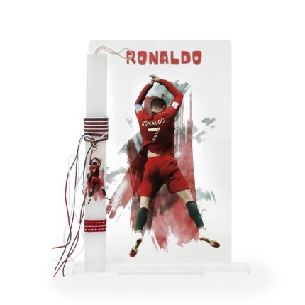 Πασχαλινή Λαμπάδα με Πλέξιγκλας με Θέμα Ronaldo για Αγόρια ΠΛ-853 (Υ.26 Π.16cm) || Bellissimo