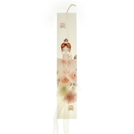 Πασχαλινή Λαμπάδα με Θέμα Μπαλαρίνα για Κορίτσια ΠΛ-2528 (Υ.25 Π.5,5) || Bellissimo