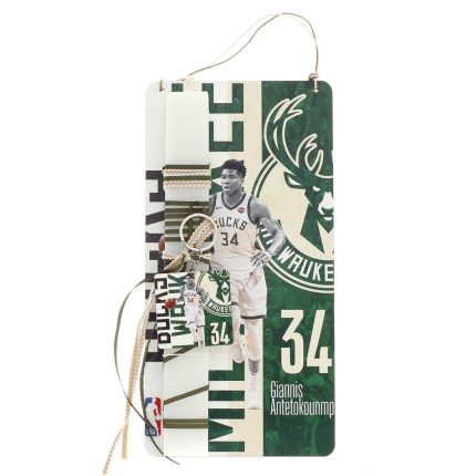 Πασχαλινή Λαμπάδα με Ξύλινο Διακοσμητικό με Θέμα Αντετοκούμπο για Αγόρια ΠΛ-2570 (Υ.32 Π.15cm) || Bellissimo